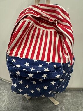 American Appeal American Flag patriotic print backpack pre owned